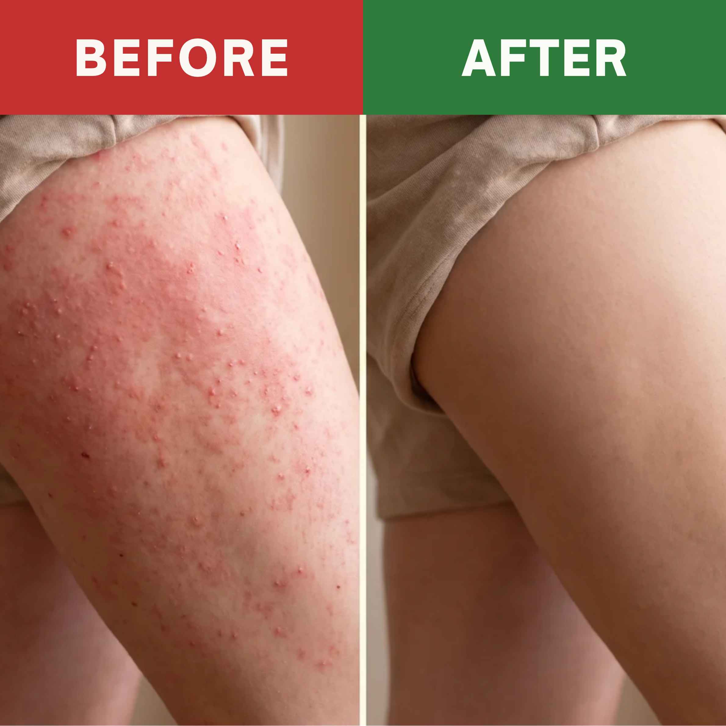 Before and after AeroCore result