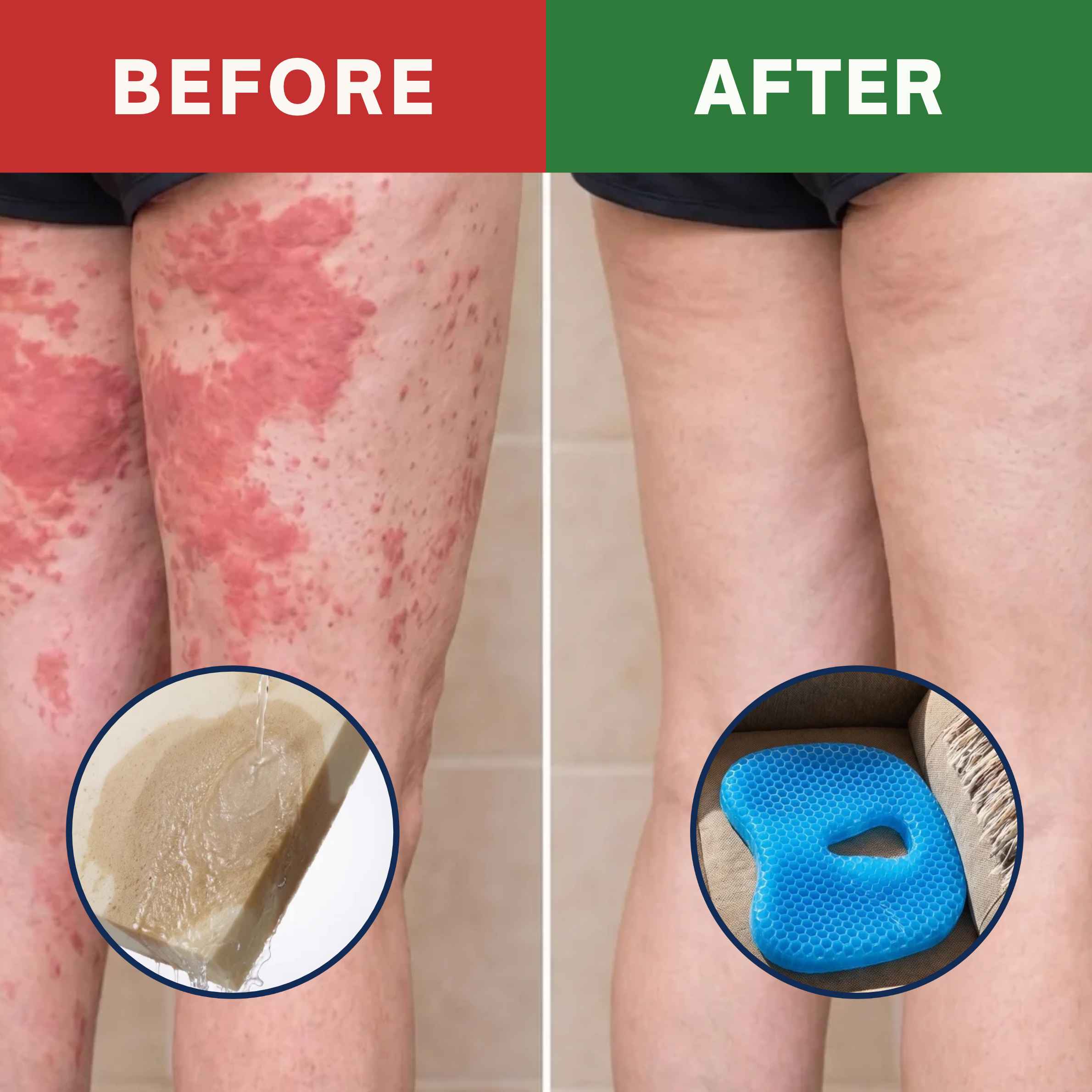 Before and after AeroCore result